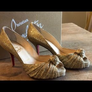 Christian Louboutin peep toe pumps